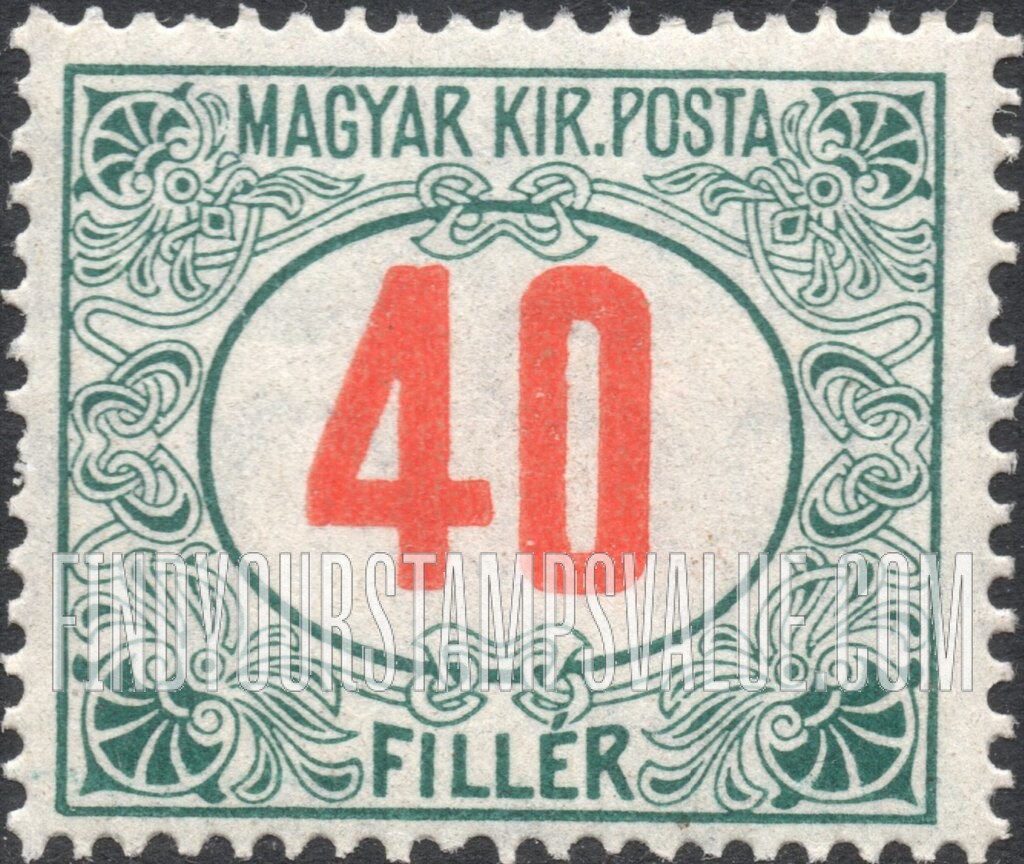 FindYourStampsValue: POSTAGE DUE STAMPS - Numeral Value