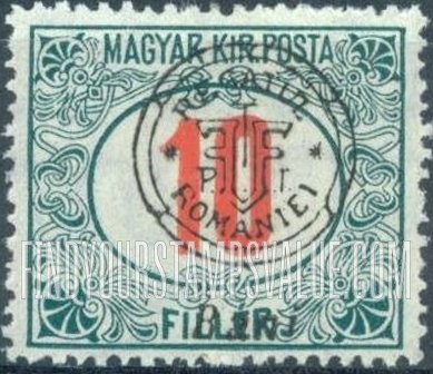 FindYourStampsValue: POSTAGE DUE STAMPS - Numeral Value: Hungarian Postage Due Stamps of 1915 Overprinted like Regular Issues