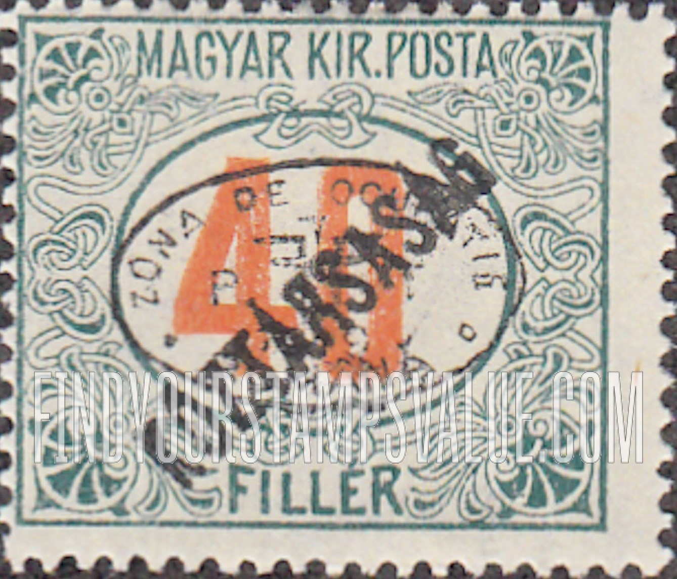 FindYourStampsValue: POSTAGE DUE STAMPS - Numeral Value: On Stamps of 1918-19, Overprinted “Koztarsasag”