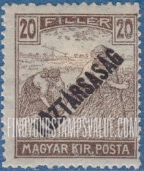 FindYourStampsValue: Harvesting Wheat: Overprinted in Black
