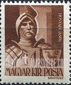 FindYourStampsValue: Portraits - János Hunyadi