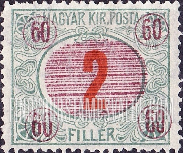 FindYourStampsValue: POSTAGE DUE STAMPS - Numeral Value: Overprinted in Red