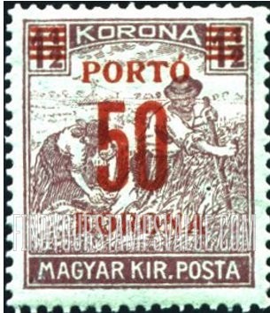 FindYourStampsValue: POSTAGE DUE STAMPS - Harvesting Wheat: Postage Issues Surcharged