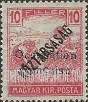 FindYourStampsValue: OCCUPATION STAMPS - Harvesting Wheat: Overprinted “Koztarsasag”