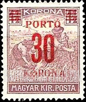 FindYourStampsValue: POSTAGE DUE STAMPS - Harvesting Wheat: Postage Issues Surcharged