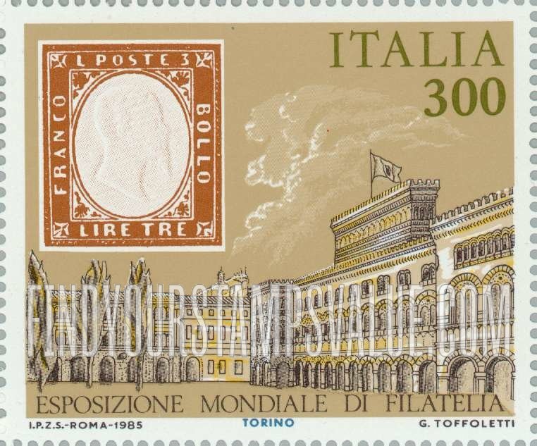 FindYourStampsValue: Sardinia #15, Turin