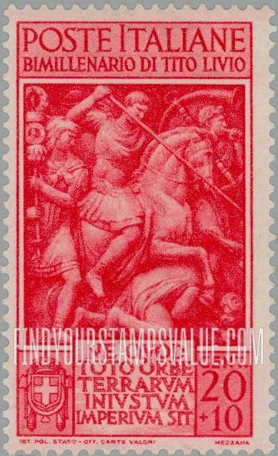 FindYourStampsValue: SEMI-POSTAL - Roman Battle