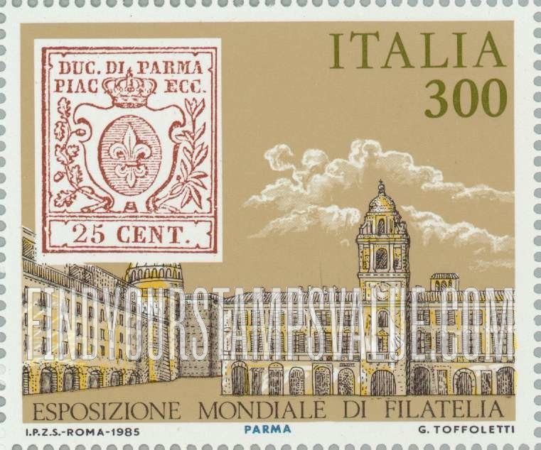 FindYourStampsValue: Parma #10, View of Parma