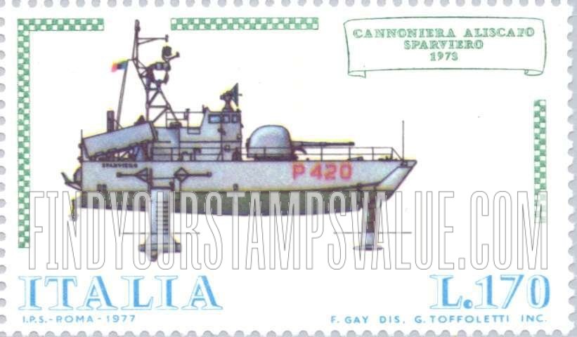 Italian Ships: Hydrofoil gunboat Sparviero