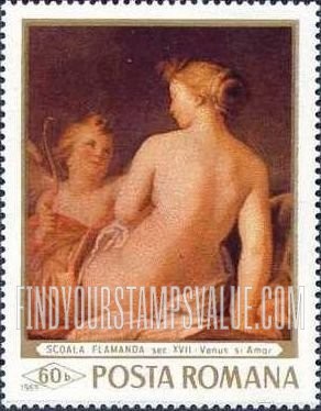 FindYourStampsValue: Venus and Amor, 17th century Flemish School: Painting Type of 1968