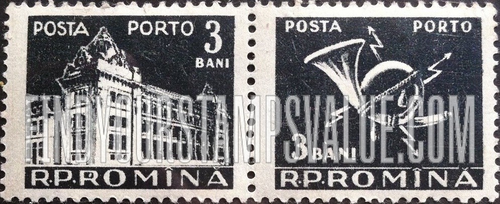 POSTAGE DUE STAMPS - General Post Office and Post Horn