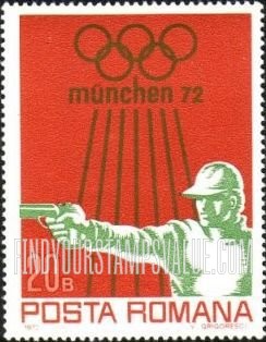 FindYourStampsValue: Olympic Rings and: Pistol shoot
