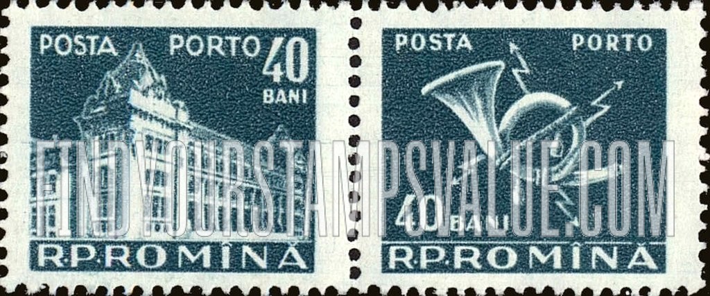 POSTAGE DUE STAMPS - General Post Office and Post Horn
