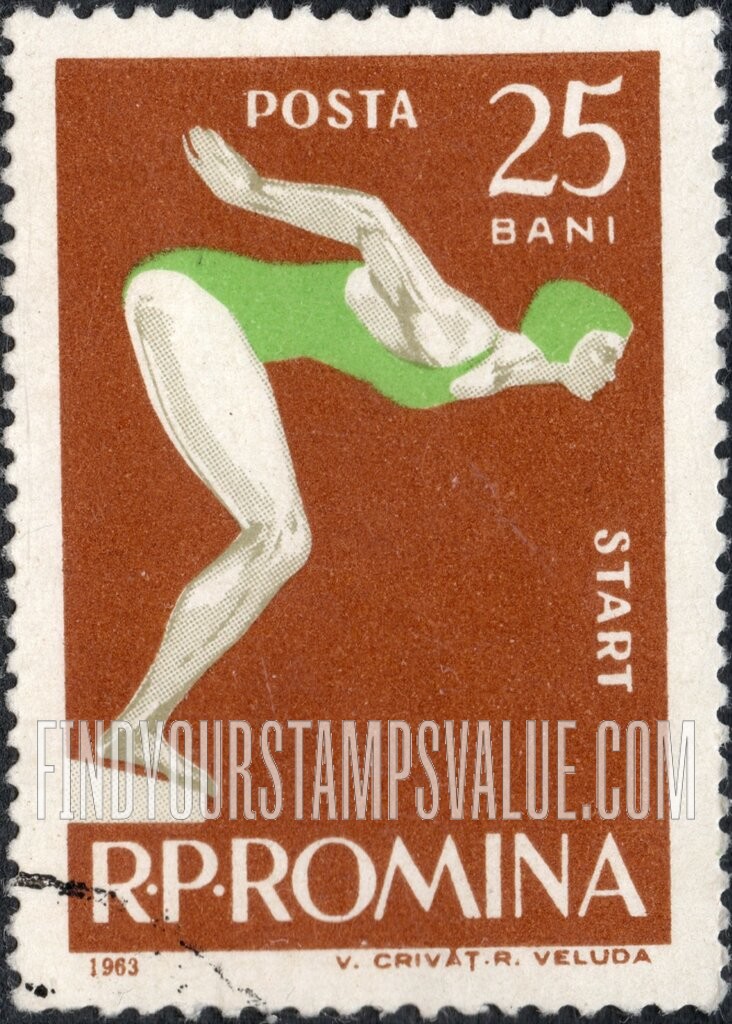 Woman Swimmer at Start