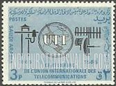 ITU Emblem, old and new communication equipment: Centenary of the ITU - شعار الاتحاد الدولي للمواصلات السلكية واللاسلكية: ذكرى مرور مائة عام على تأسيس الاتحاد الدولي للاتصالات السلكية واللاسلكية