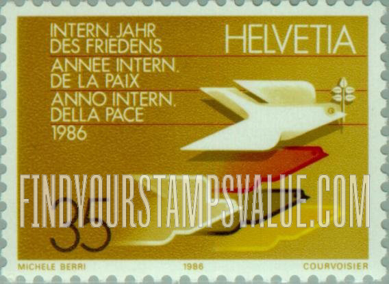 FindYourStampsValue: Federal Administration: International Peace Year