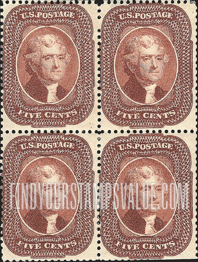 FindYourStampsValue: THOMAS JEFFERSON