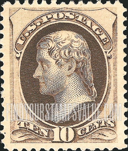 FindYourStampsValue: THOMAS JEFFERSON - With Secret Mark