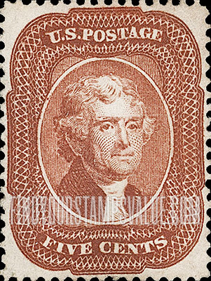 FindYourStampsValue: THOMAS JEFFERSON