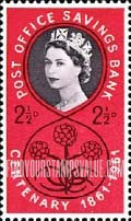 FindYourStampsValue: Great Britain (United Kingdom): Centenary of Post Office Savings Bank - Symbolic Thrift Plant
