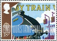 FindYourStampsValue: Great Britain (United Kingdom): Europa, Transportation and Communication - Mallard Locomotive