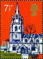 FindYourStampsValue: Great Britain (United Kingdom): Old Village Churches - St.Andrew's, Helpringham