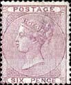 Great Britain (United Kingdom): Queen Victoria - Six Pence Lilac