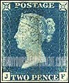 FindYourStampsValue: Great Britain (United Kingdom): Queen Victoria - Two Pence Blue