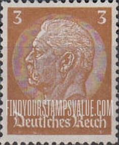 FindYourStampsValue: 86th Birthday of President von Hindenburg - President von Hindenburg