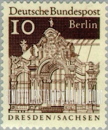 FindYourStampsValue: BERLIN - Wall Pavilion, Zwinger, Dresden