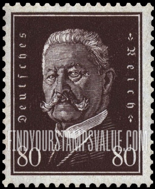 FindYourStampsValue: President Paul von Hindenburg