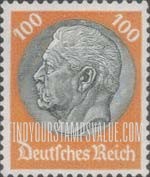 FindYourStampsValue: 86th Birthday of President von Hindenburg - President von Hindenburg