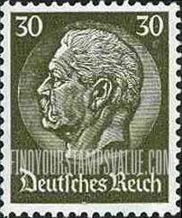FindYourStampsValue: Birthday of President von Hindenburg - President von Hindenburg