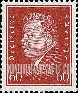 FindYourStampsValue: President Friedrich Ebert