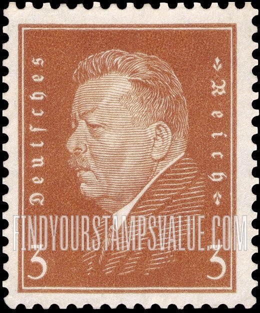 FindYourStampsValue: President Friedrich Ebert