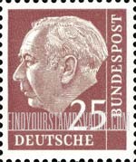 FindYourStampsValue: President Theodor Heuss