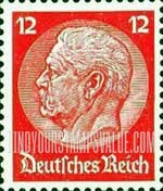 FindYourStampsValue: 85th Birthday of President von Hindenburg - President von Hindenburg