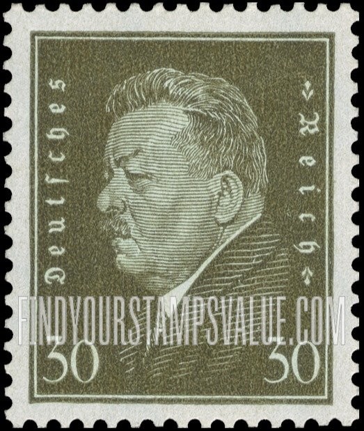 FindYourStampsValue: President Friedrich Ebert