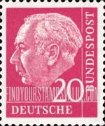FindYourStampsValue: President Theodor Heuss