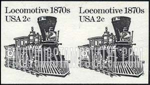 LOCOMOTIVE 1870s - Transportation, Coil Stamps