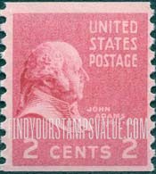 FindYourStampsValue: PRESIDENTIAL ISSUE - John Adams, Coil Stamp