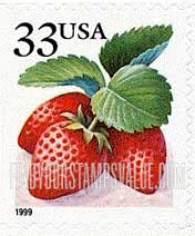 FindYourStampsValue: BERRIES - Strawberries, Self-Adhesive booklet stamp
