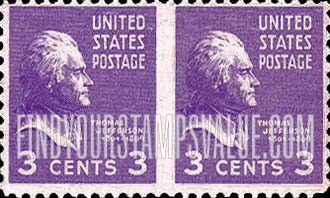 FindYourStampsValue: PRESIDENTIAL ISSUE - Thomas Jefferson