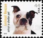 ANIMAL RESCUE - Boston Terrier, Self-Adhesive stamp