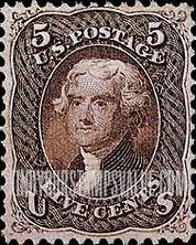 FindYourStampsValue: THOMAS JEFFERSON