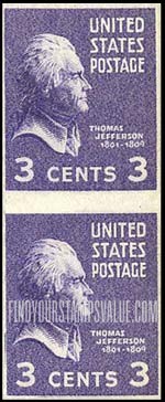 FindYourStampsValue: PRESIDENTIAL ISSUE - Thomas Jefferson