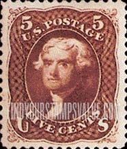 FindYourStampsValue: THOMAS JEFFERSON - Re-issue