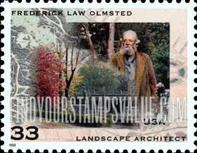 FindYourStampsValue: FREDERICK LAW OLMSTED, Landscape Architect