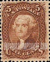 FindYourStampsValue: THOMAS JEFFERSON