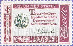 FindYourStampsValue: AMERICAN CREDO - LINCOLN